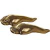QQYDZSW Figurina piccola statua in ottone Ottone dorato Miniature artigianali Scultura Ottone antico Figurine di pesce gatto Miniature Feng Shui antico Ornamento da tavolo Artigianato zione Pesce Tè Animali d