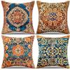 DecorMommt Federe Cuscini 40x40 Decorativi Orientale Tappeto Persiano Copricuscini Fodera Cuscino Quadrato Antiquariato Etniche Federe All'Aperto Boemia Camera Da Letto Soggiorno, Set Di 4