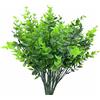 Kingrun Eucalipto artificiale Pick, 15 fasci di bouquet aritificial per esterni resistente ai raggi UV per la decorazione