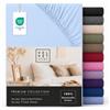 VEL VET HOME VelvetHome Lenzuolo con Angoli Una Piazza e Mezza 120x200 cm, 100% Cotone Pettinato, Jersey per Materassi fino a 25 cm, OEKO-TEX Elastico, Traspirante, Morbido, Blu