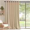 DWCN Tenda oscurante divisoria per camera, extra larghezza, 1 pezzo, tenda termica con occhielli, tenda oscurante per soggiorno, camera da letto, 1 pezzo, altezza 210 x larghezza 300 cm, colore: beige