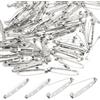 Ruidee 100 Pezzi Spille da Balia 45mm Spille Metalliche Spille per Artigianato Fai da Te piccole Spille per Button Spilles a Barra Per Artigianato abbigliamento Gioielli (DIY/45mm)