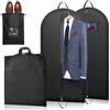 Lifewit Borsa Porta Abiti da Viaggio Uomo con 1 Borsa Porta Scarpe Resistente, Porta Vestiti Impermeabile da Appendere, Custodie Pieghevole per Abiti per Guardaroba, Viaggio, 120 x 60 cm, Set di 2