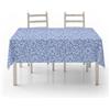 SaRani Tovaglia Copritavolo di Cotone Fantasia Barriera Corallina, Coprimacchia per Arredo Casa Hotel Ristorante (Azzurro, 135x135 cm)