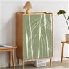 Highdi Tendina Sottolavello Cucina, Verde Tende per Mobili da Cucina, Tenda Corta Hook Loop Autoadesiva, Impermeabile e Antipolvere, per Mobile Sottolavello Armadio (foglia,90x90cm)