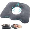 LWMTT Cuscino Gonfiabile Seduta Ortopedico,Cuscino Antidecubito, Cuscino sedia ufficio,Cuscino Emorroidi Gonfiabile Per Sedia da Ufficio, Auto, Sedia a Rotelle, Gravidanza, Coccige e Sciatica (Grigio)
