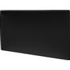 mollis homelike interiors MOLLIS - Pannello da parete rettangolare e decorativo, adatto come testiera o protezione dagli impatti, riduce il suono e migliora l'acustica, in schiuma, 60 x 30 cm, colore: Nero