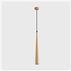 Modeen Bancone Bar LED Cono Lungo Tubo Sospensione Lampadario Cilindrico Regolabile in Altezza Lampada Sospensione Semplice Ristorante Nordico Anteriore Testa Singola Sospeso Droplight in Alluminio