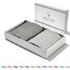 MEVLYS TURKISH COTTON MEVLYS - Set di 2 asciugamani da sauna, 100 x 180 cm, in cotone, extra leggero, da donna e da uomo (nero/grigio pastello)