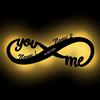 Namofactur luce notturna Amore infinito regalo con nome per ragazza o ragazzo, ideale per la prova d'amore per l'anniversario matrimonio amore dimostrare San Valentino