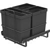 LM LANKA JA MUOVI LM 64/3 - Pattumiera da incasso estraibile con 3 pattumiere (1 x 11 l, 2 x 8 l), cavo per cestino, 32,8 x 43,3 x 35,4 cm, sistema di raccolta differenziata per la cucina