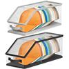 Wablissia Scatola trasparente impilabile per cappelli da baseball, con contenitore in PVC trasparente e base in cartone, per porta cappelli e organizer per armadi, per cappelli da uomo e multiuso