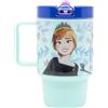 Stor Tazza Bambini con Coperchio Frozen - Il Regno Di Ghiaccio 530ml - Bicchiere Plastica Senza BPA con Tappo Antigoccia - Tazza a Vite per Bambini