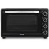 H.Koenig FO45 Mini Forno elettrico 45L Compatto Multifunzione Programmabile, fino a 230°, Timer 60 min, Spegnimento automatico, Porta in vetro, Griglia e vaschetta raccogli briciole, 2000W