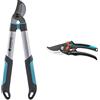 Gardena Troncarami Easycut 500 B: Svettatoio Bypass per Tagliare Rami Freschi con Un Ø Fino a 42 Mm & Forbici da Giardino B/S Xl: Forbici da Giardino con Tagliente Bypass, Diametro di Taglio Max.24 Mm