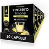 King Cup - 5 Confezioni da 10 Capsule di Zenzero e Limone da Zuccherare, 50 Capsule Compatibili con Sistema Lavazza a Modo Mio di Bevanda al Gusto di Limone e Zenzero, Senza Glutine, Senza Lattosio