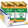 Generic Amato Fagioli Tondini Cotti al Vapore 360 g, Legumi al Naturale in Vasetto di Vetro, Pronti all'Uso, Ricchi di Fibre e Proteine, Ideali per Zuppe e Insalate, Confezione 4/8/12 Pezzi (8 PEZZI)
