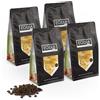 Eguia Caffè naturale Eguia in grani confezione da 4 × 250 g - Non amaro e a tostatura media di caffè arabica di origine colombiana