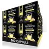 King Cup - 10 Confezioni da 10 Capsule di Limone e Zenzero da Zuccherare, 100 Capsule Compatibili con Sistema Lavazza a Modo Mio di Bevanda al Gusto di Limone e Zenzero, Senza Glutine e Senza Lattosio