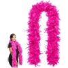 UWJOWP Boa di Piume Rosa 2M - Accessorio per Party, Halloween e Divertimento