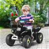 RELAX4LIFE Quad Elettrico per Bambini da Spiaggia 6 V 4,5 AH 22W, Portata 30 kg, 3 Anni+,Tempo di Ricarica: 8-12 ore, Tempo di Utilizzo: 40 Minuti (NERO)