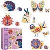 Boppi Mideer My First Puzzle Puzzle per bambini con grandi pezzi extra spessi per bambini e animali illustrati 2 3 + anni - animali da giardino