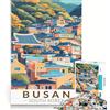 JIANGENNF Puzzle per ragazzi da 1000 pezzi, Busan, Corea del Sud, giochi educativi, migliorano la memoria, regalo di compleanno, regali 38x26cm