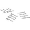 Zhhuoc Set di 12 posate in miniatura in scala 1/12, in acciaio inox, accessori per decorazioni per cupcake e modelli (forchette/cucchiai piccoli da 2 cm)