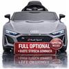TOYSCAR Auto Macchina Elettrica 12V New Audi R8 Spyder per Bambini LED MP3 con Telecomando Sedile in Pelle Grigia