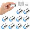TaimeiMao 10 mini luci a LED per illuminazione della casa delle bambole, piccole luci a LED blu con batteria e punti adesivi, mini luci in miniatura, per modelli in miniatura, palloncini, decorazioni fai da te