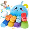 hahaland Giochi Neonato 0 3 6 9 Mesi, Peluche Polpo Multisensoriale Neonato
