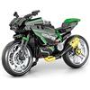 QuidToyzian Set Di Blocchi Da Costruzione Moto, Modelli Superbike e Supermoto Da Corsa | Regalo Tecnico Da Corsa Per Fan Di Supermoto, Regalo Decorativo Per Ufficio Green