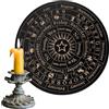 Genérico Tavola di Radiestesia per Divinazione,Tavole Metafisiche con Lettere Piastra Messenger In Legno - Set di Tavola Ouija per Divinazione e Riunioni