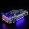 MENZAVA Kit di Illuminazione a LED Compatibile con LEGO Auto Nissan Skyline GT-R (R34) 2 Fast 2 Furious Technic 42210 Modello da Costruire - Set di luci a LED per Il Modello