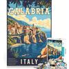JIANGENNF Puzzle da 1000 pezzi della Calabria, Italia, gioco educativo, decorazione perfetta, compleanno e Natale 50x75cm