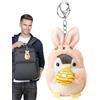 Generico Peluche Pinguiņo - Pupazzo Pinguiņo 10 Cm | Portachiavi E Zaino Portatile | Tenero Peluche Pinguinos Per Bambini, Borse, Zaini E Portafogli
