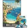 JIANGENNF Puzzle per adulti 1000 Calo Des Moro a Maiorca, gioco rompicapo, divertente antistress, regalo stimolante 50x75cm