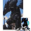 JIANGENNF Puzzle da 1000 pezzi per ragazzi, con soggetto anime Cavaliere Nero e Drago, gioco impossibile, interazione genitore-figlio, regalo stimolante 38x26cm