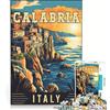 JIANGENNF Puzzle da 1000 pezzi per adulti con soggetto Calabria, Italia, ideale per giochi in famiglia, passatempo perfetto durante le vacanze, compleanno e Natale 38x26cm