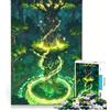 JIANGENNF Puzzle da 1000 pezzi per ragazzi Albero Madre - Foresta Elettrica gioco educativo divertente antistress regalo di Natale o compleanno 50x75cm