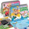 Kalysky Set di 2 giochi da viaggio riutilizzabili con 58 giochi per bambini | 2 libri di attività riutilizzabili con 58 giochi vari, giocattoli pratici per i bambini in ogni viaggio.