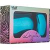 DESSATA Brillante set regalo per capelli turchese detangling brush. Taglia originale + Mini size con copertura da viaggio.
