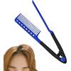 Generic Pettine per capelli lisci - Piastra per capelli a forma di V per la separazione delle ciocche, spazzola per lisciare, per la casa, il viaggio, le vacanze e le uscite