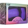 Dessata - Set Bright Edition di spazzola classica e spazzola mini in bella confezione regalo, colore: viola cromato