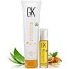 GK HAIR pH + Pre-Treatment Clarifying Shampoo 100 ml with Hair Serum 10 ml for Deep Cleansing, Removes Impurities - with Aloe Vera, Vitamins and Natural Oils