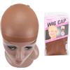 GMGQJST Testa Per Parrucca Top Stocking Wig Cap Hair Net For Weave 10pcs Hair Wig Nets Black Brown Stretch Mesh Wig Cap For Making Parrucche Size Free(Brown)
