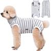 PLUSHCEWT Tuta per il recupero del cane, tuta per il recupero dopo l'intervento chirurgico, per cani maschi/femmine, anti-leccare per cuccioli, gilet chirurgico alternativo a cono per animali domestici