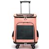 Kommodum - Zaino Trolley per Animali Domestici Pieghevole, Trasportino Gatto Cane con Ruote, Borsa Trasporto Gatti, Borsa Multifunzione Traspirante per Cani Piccoli fino a 8kg
