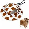 ITCGOB Cappello per Cani Estivo Protezione Solare, Cappellino Cane con Fori per Orecchie e Cordino Regolabile, Visiera per Cani e Gatti di Taglia Piccola e Media (8-13 lbs), Stampa Mucca, Taglia M