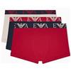 EMPORIO ARMANI Boxer da Uomo, Confezione da 3, Nut/AR.Blu/Scooter, S